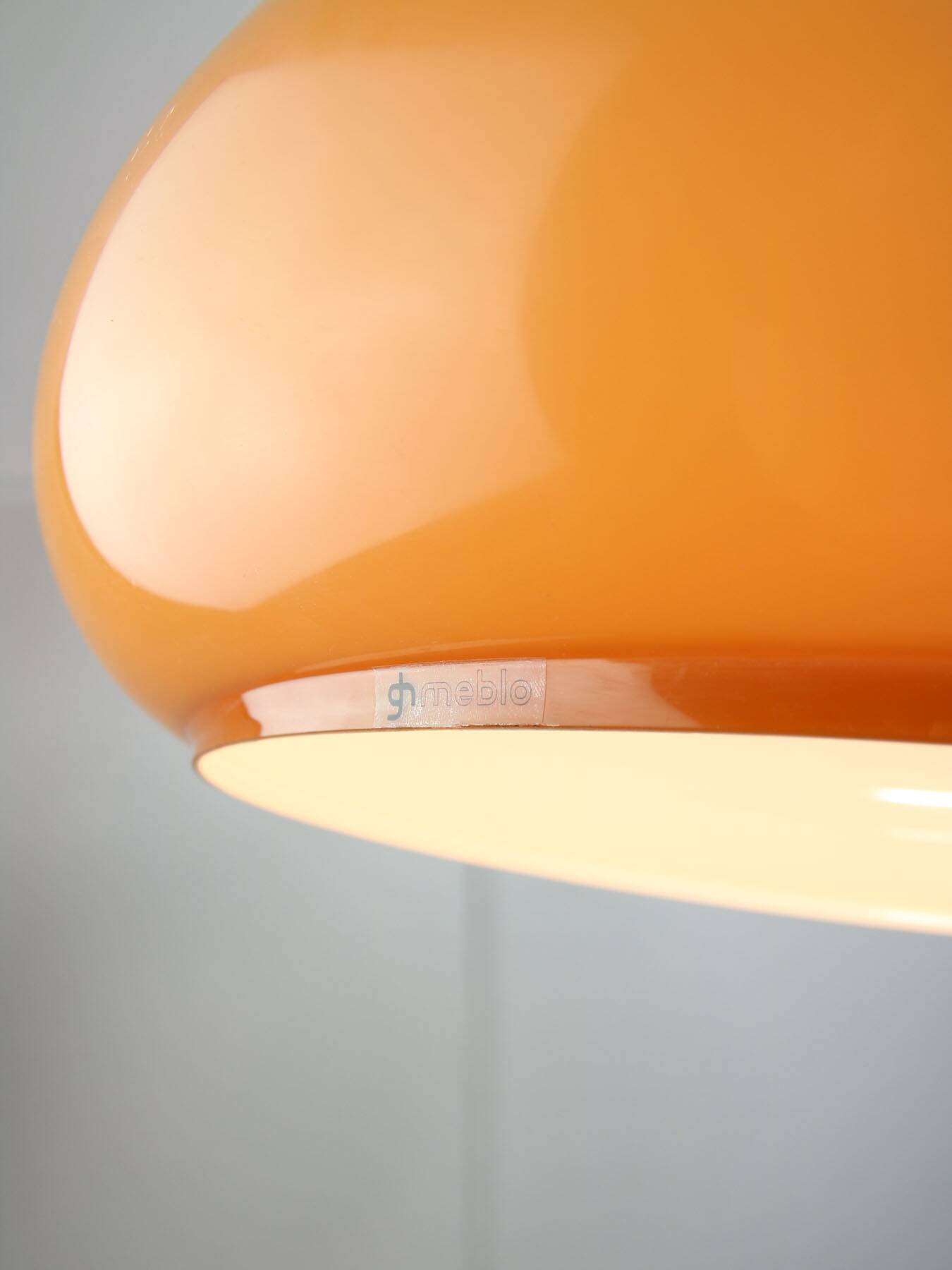 Large Space Age Brown Pendant Lamp from Guzzini, 1960s