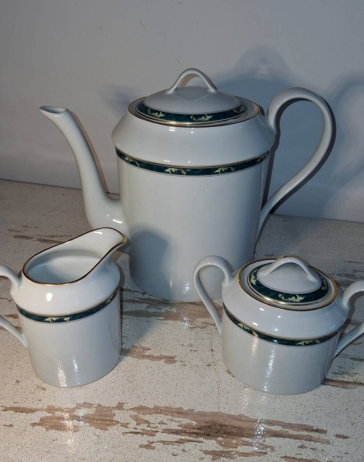 3-piece coffee service – Limoges porcelain – Trianon model