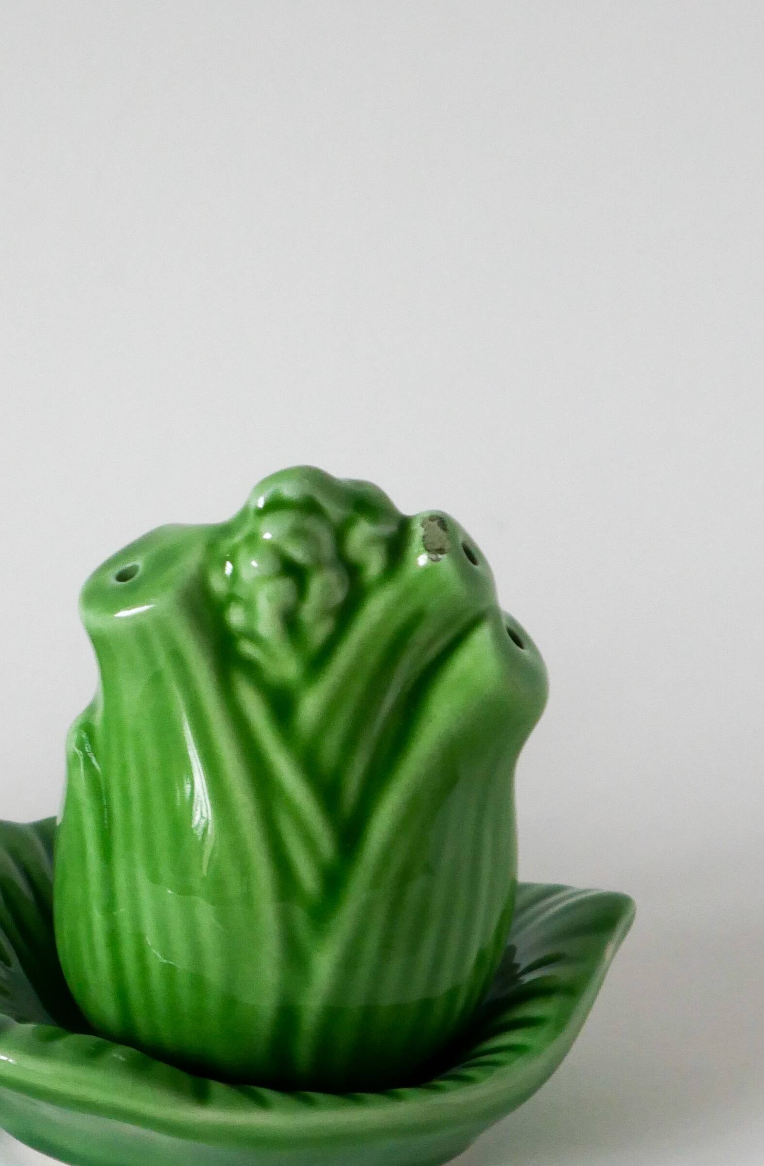 Pepper & salt set in slip, "fennel" model, 1970