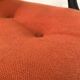 Vintage orange armchair model 451 with wheels by Steelcase Strafor, design by Randall Buck