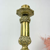 Candle holder in chiseled bronze Louis XVI style