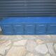 Old industrial wall unit with 5 lockers