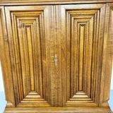 Frankfurt solid wood wardrobe geometric shape vintage wardrobe