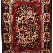 Tapis vintage fait main Bakhtiari persan 114cm x 152cm (1970s)