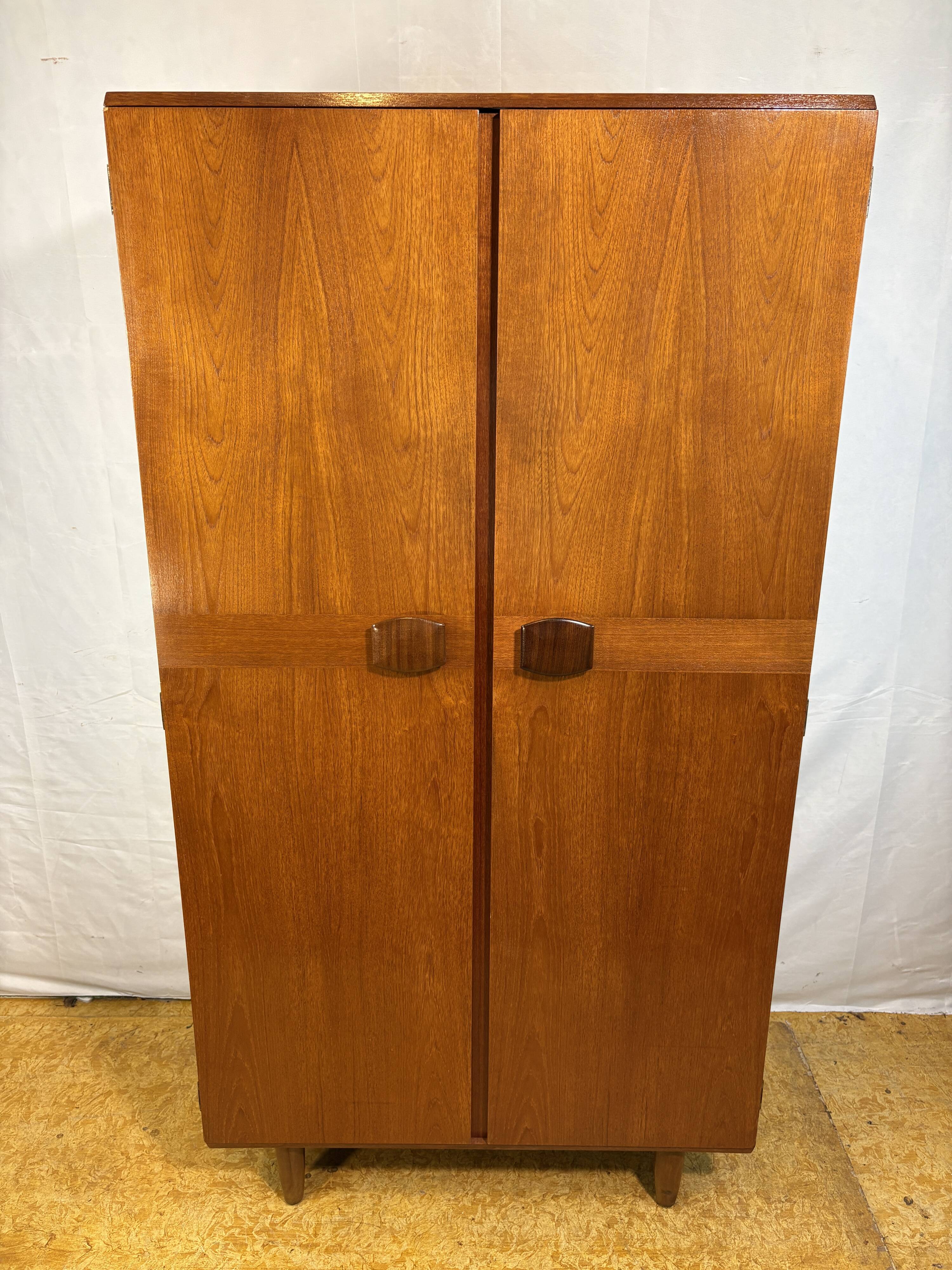 Vintage Stonehill Teak Double Wardrobe | 1960s | Mid-Century British Design