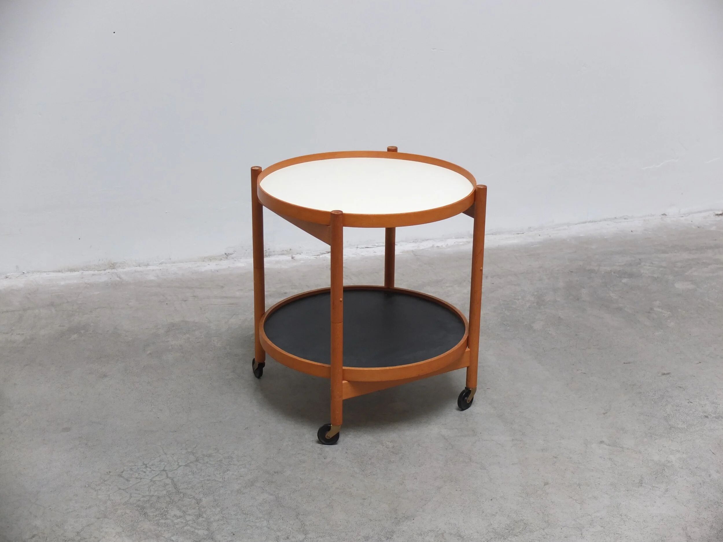 Serving trolley with reversible trays by Hans Bølling for Torben Ørskov, 1960s