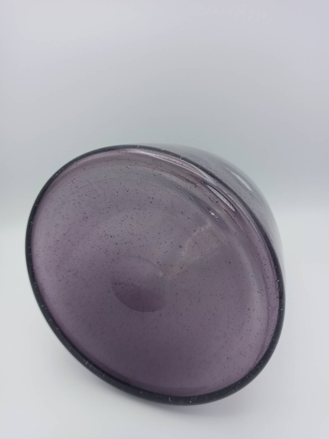 Vintage bubble glass vase