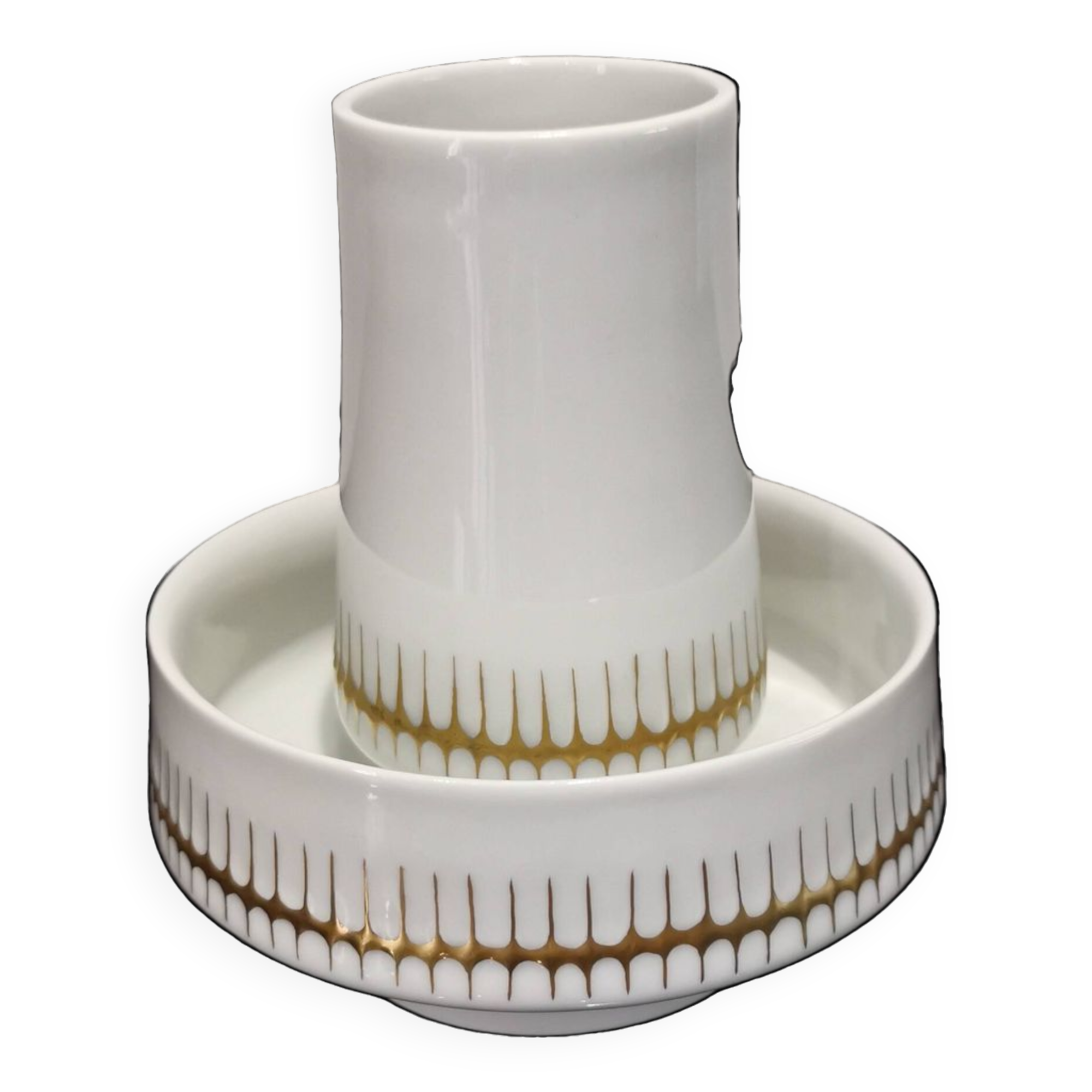 2 old ceramic pots made in Czechoslovakia around 1960s-1970s