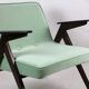 Fauteuil Bunny Vert Clair par Józef Chierowski, 1970s