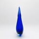 Large Murano Vase Flavio Poli Sommerso Blue Cobalt Turquoise 31.5cm