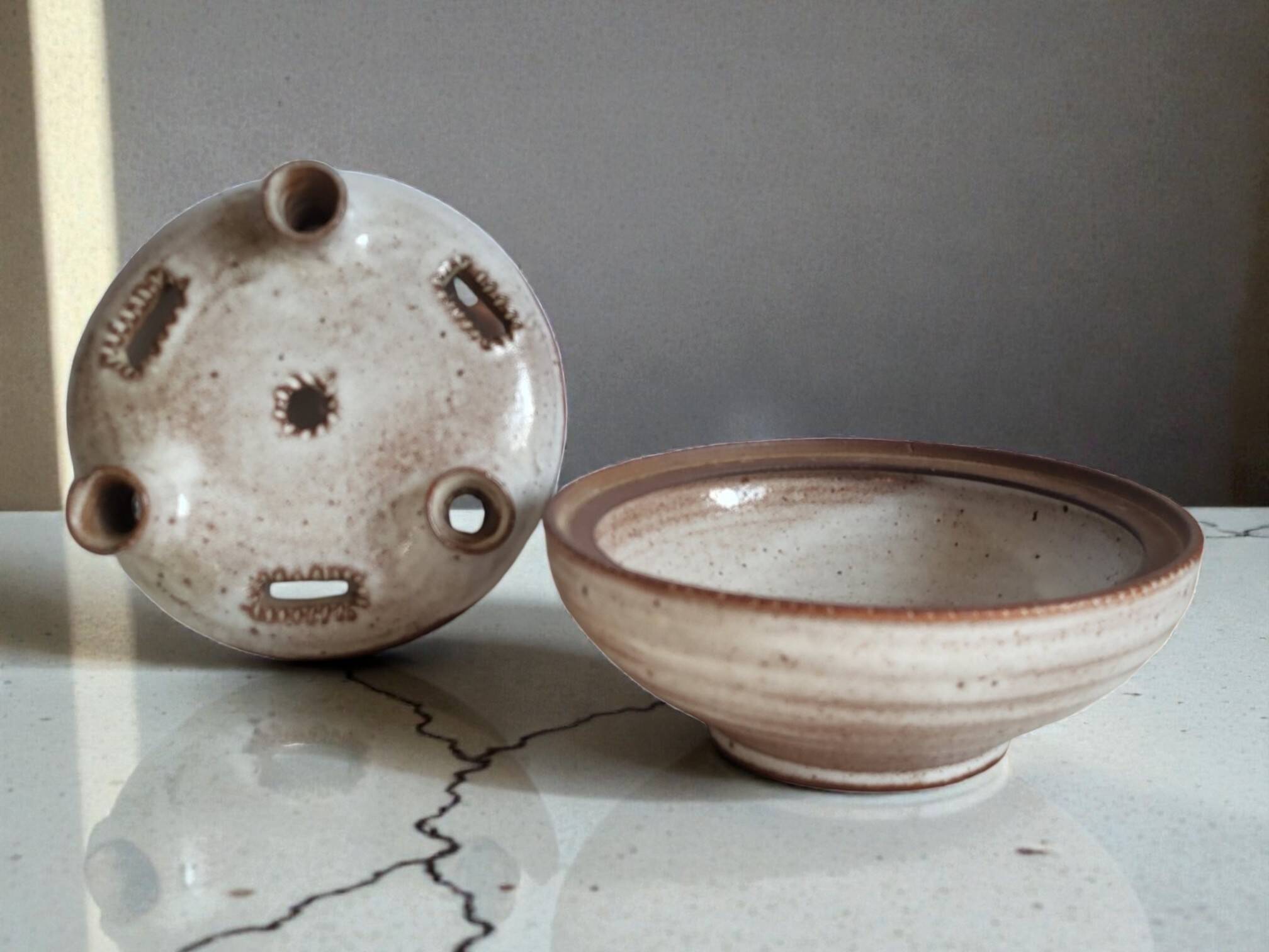 Flower vase in stoneware Ratilly / Pierlot / Puisaye