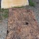 Old solid wood workbench – character console, thick top – 165 cm