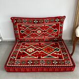 Oriental Red Floor Sofa