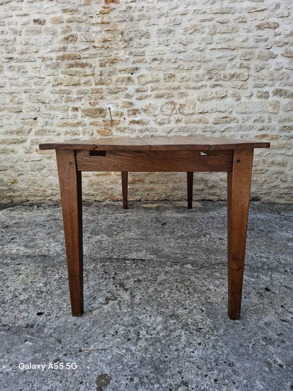 Weathered farm table