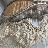 Vintage natural fibers lampshade