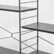 3-Bay shelving system in black by WHB, Germany, 1960’s