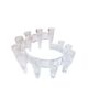 Bougeoir design vintage en plastique transparent