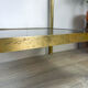 Brass and smoked glass harness 1970