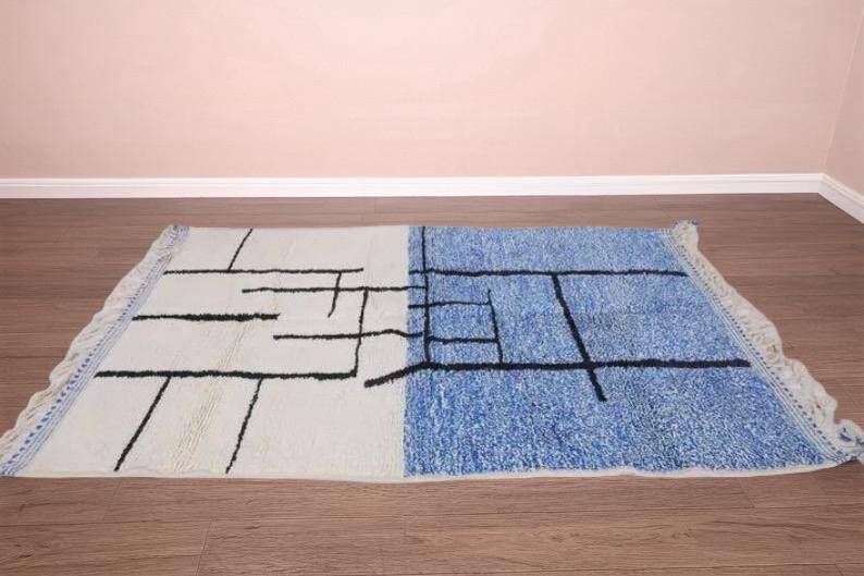 Tapis marocain artisanal authentique 3 x 2 m