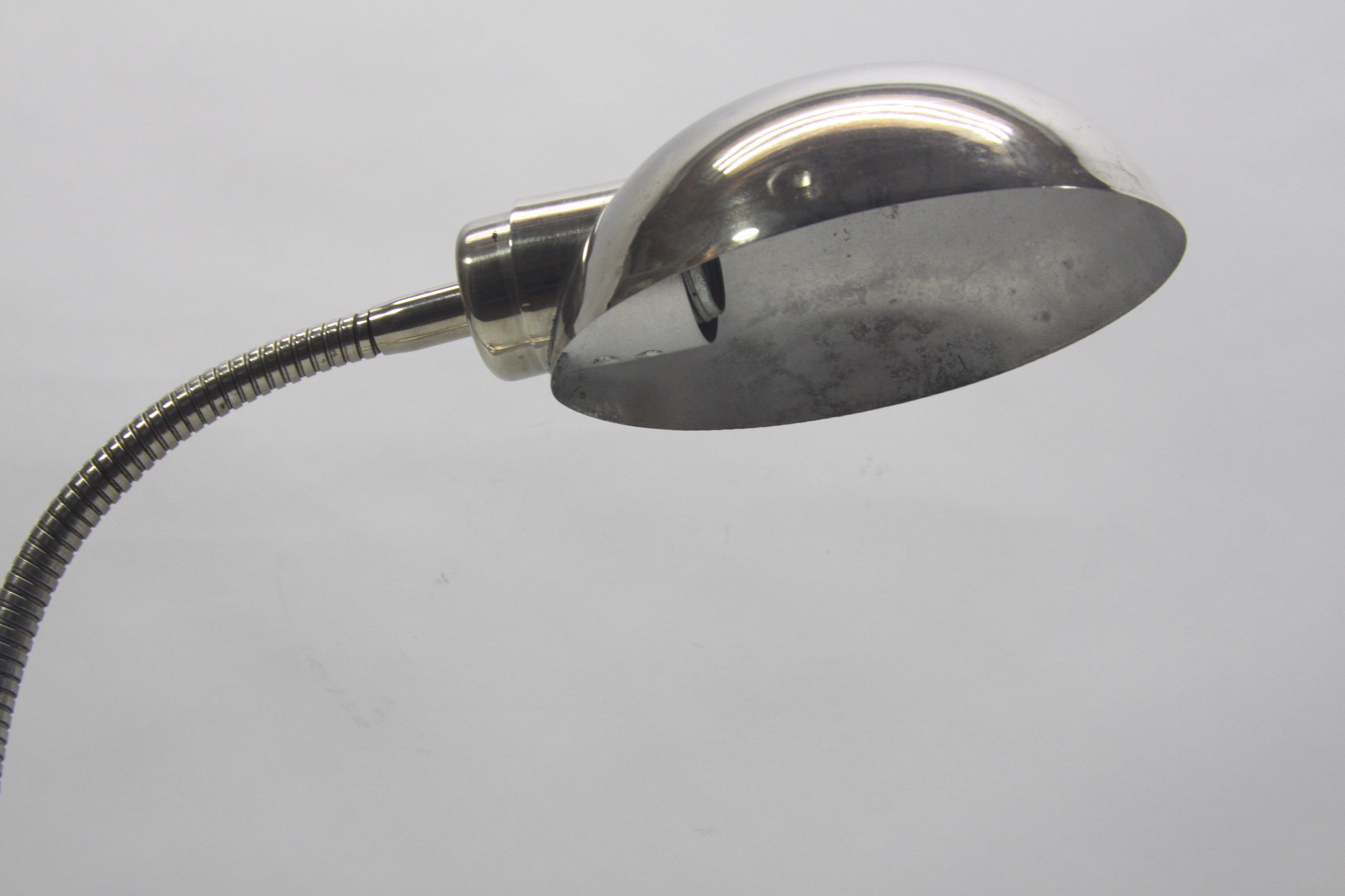 Vintage industrial chrome  light , 1940s