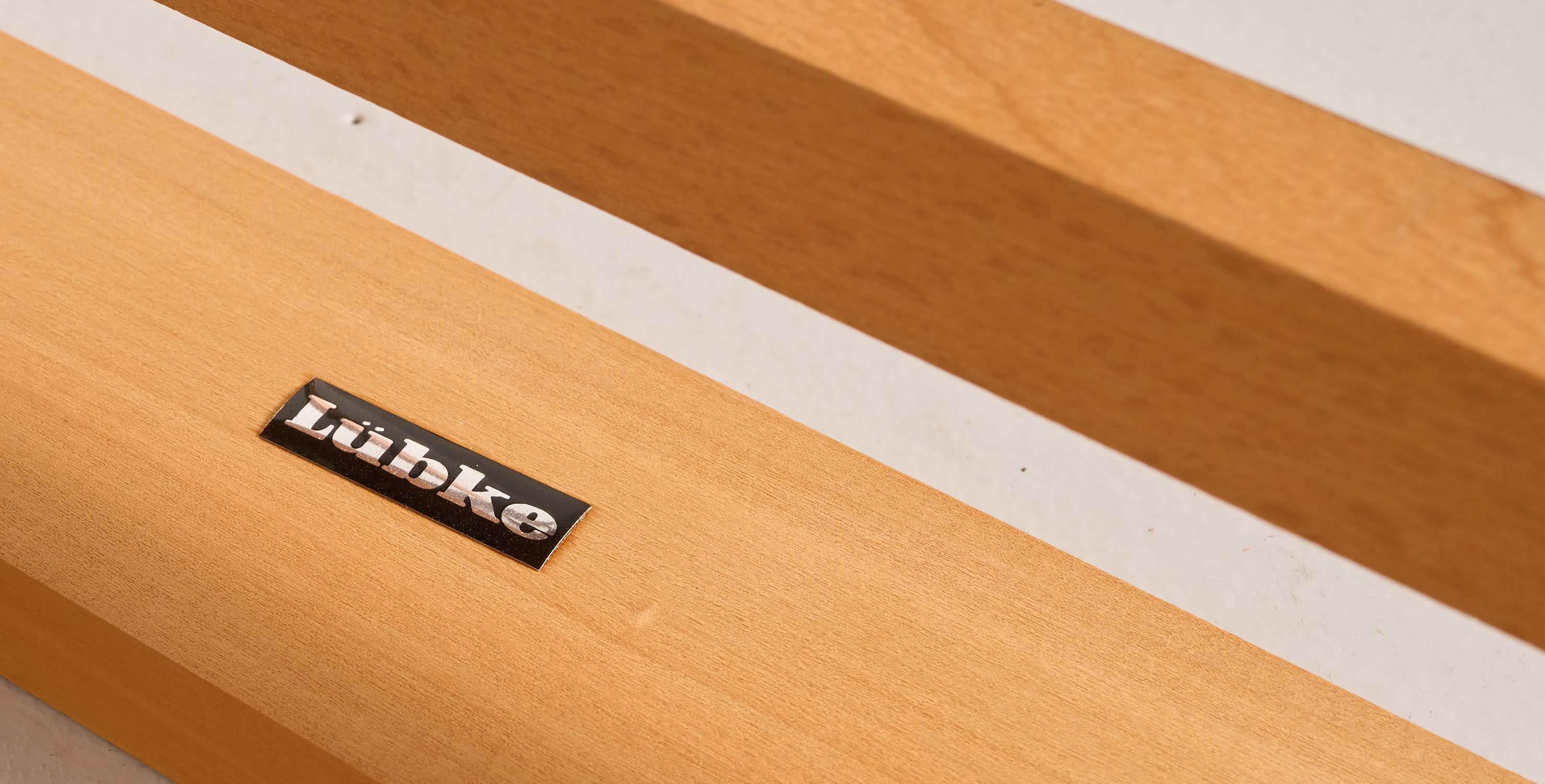 Vintage Scandinavian style dining table, side extensions