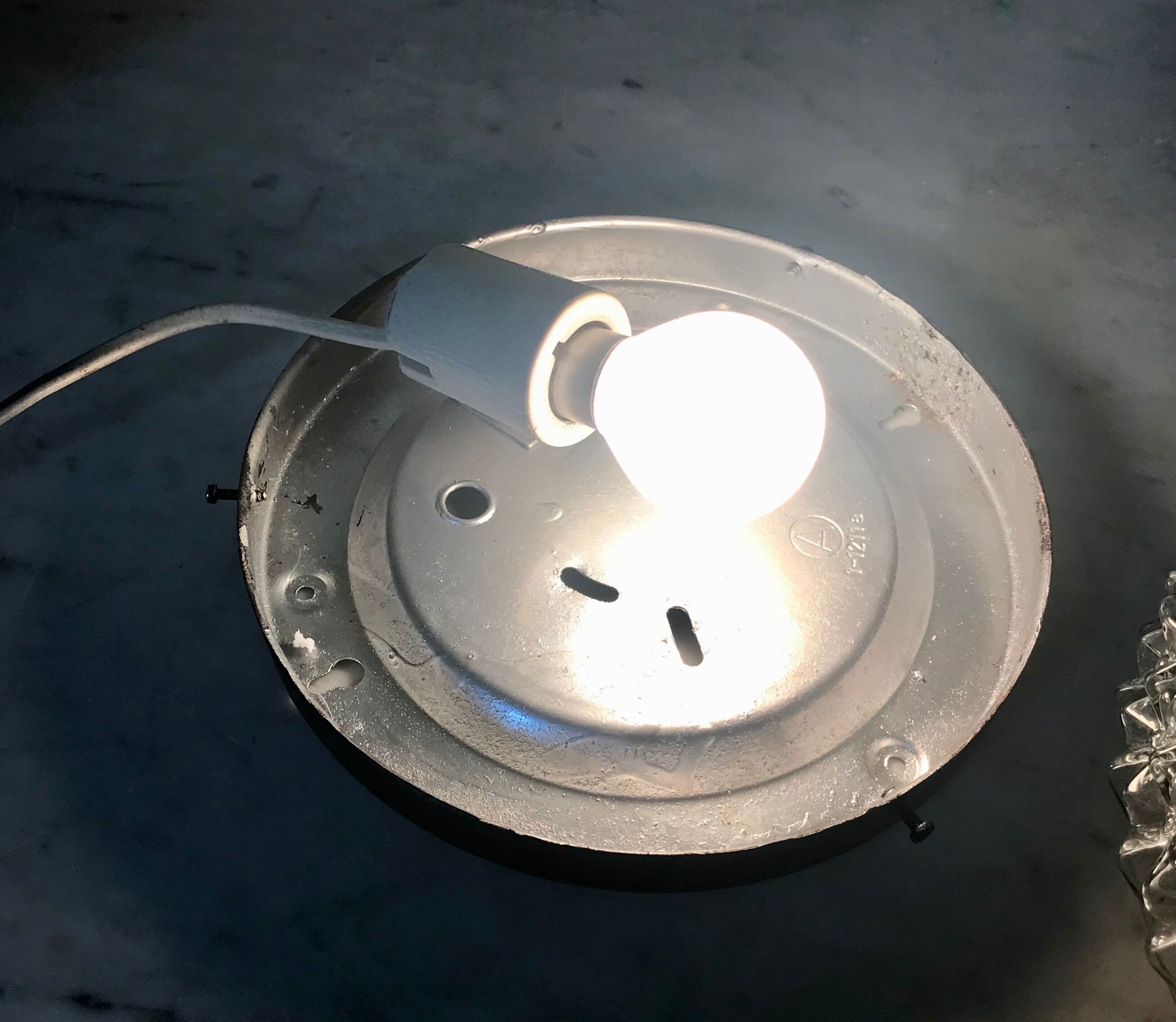 Vintage glass urchin 25 cm