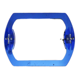 Veca cobalt blue mirror with 2 shades Veca, Italy, 70s, 71x63 cm