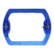 Veca cobalt blue mirror with 2 shades Veca, Italy, 70s, 71x63 cm