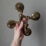 Contemporary Scandinavian Brutalist Design Bronze Candlestick