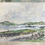 HST painting "Landscape of the Moors" from Ireland? attr. Roger ROZET (1915-2001)