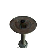 Coppia Candelabri d'Altare Antichi in BRONZO Stile Neogotico H 60 cm