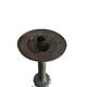 Coppia Candelabri d'Altare Antichi in BRONZO Stile Neogotico H 60 cm