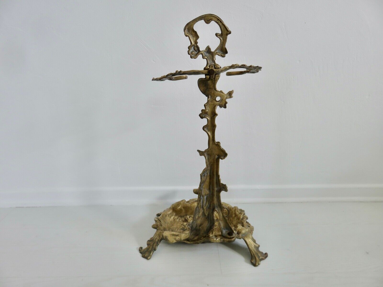 Umbrella door, bronze art deco cane holder