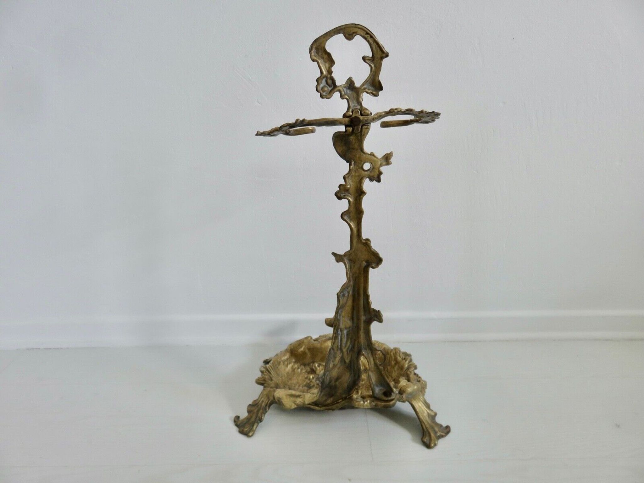 Umbrella door, bronze art deco cane holder