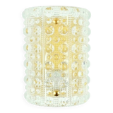 Mid-Century Scandinavian Glass & Brass Wall Lamp - C. Fagerlund, Orrefors