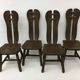 Set of 4 Belgian Brutalist Dining Chairs from De Puydt, 1970’s