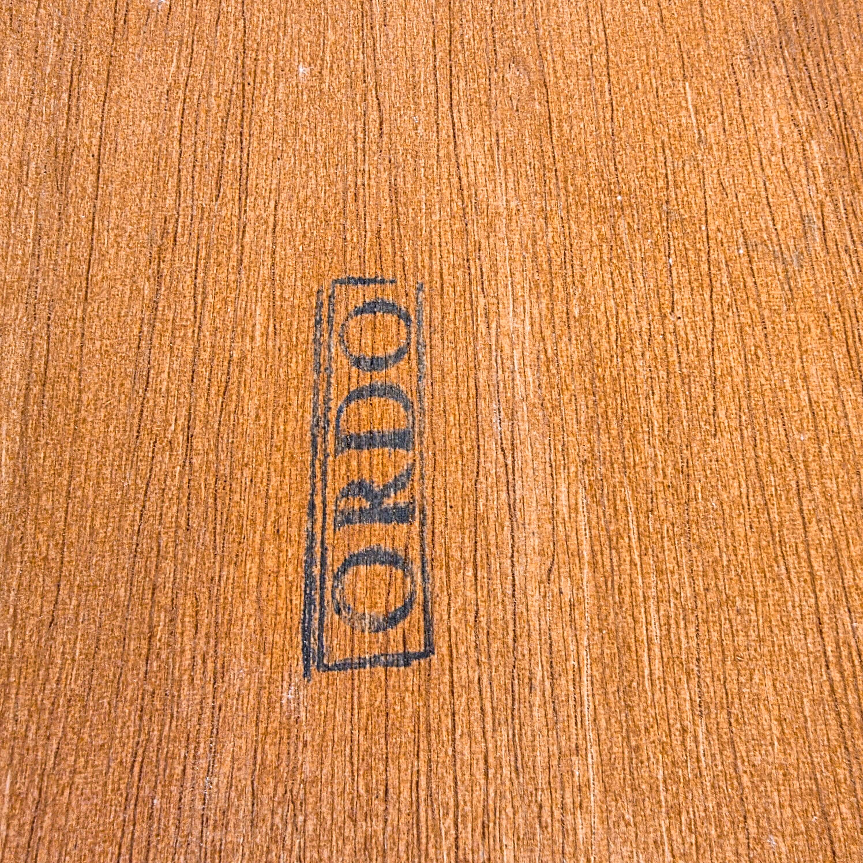 Dessert signed Ordo – leather tray from the 1950s