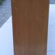 Double wall shelf in solid blond oak from the 1950s