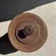 Large Indonesian wicker fishing basket with lid H65 D33