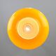 Lampe à suspension italienne du milieu du siècle en verre jaune et laiton