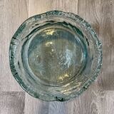 Pot moyen en verre à forme libre et organique