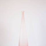 Pink frosted glass bottle