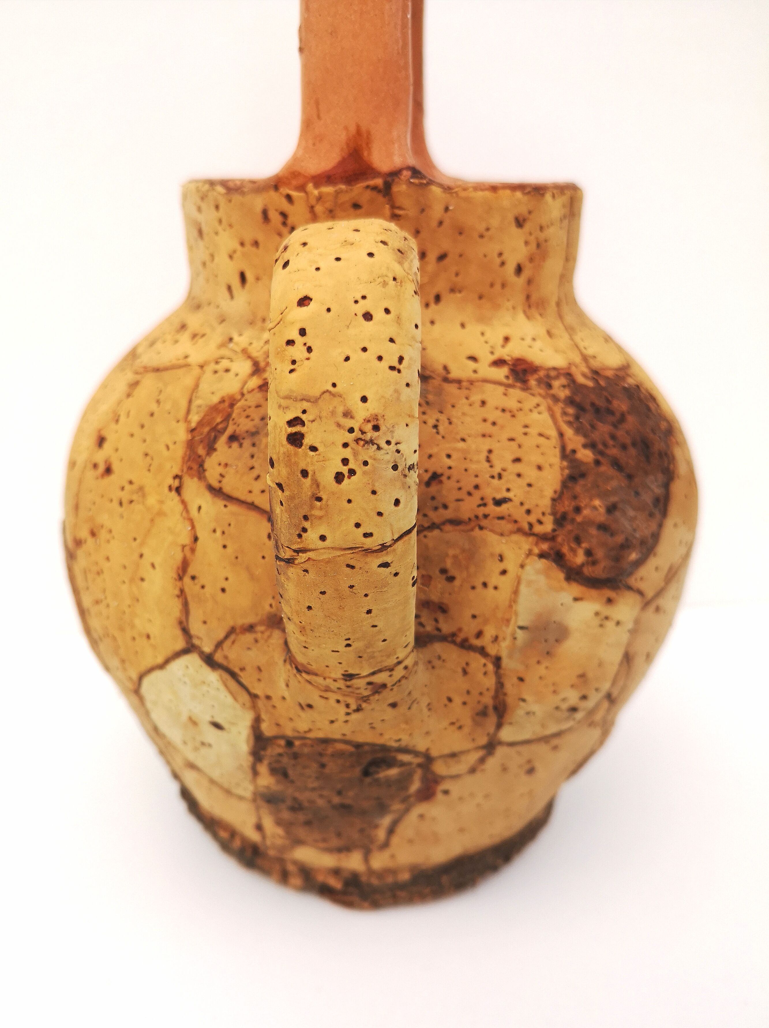 Gargoulette, terracotta jug and cork