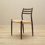 Set of six mahogany chairs, Danish design, 1960s, designer: Niels Otto Møll