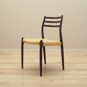 Set of six mahogany chairs, Danish design, 1960s, designer: Niels Otto Møll