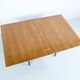 Table transformable teck et acier années 50' fabrication française