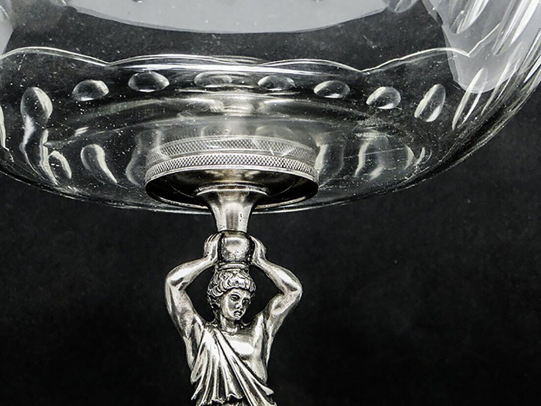 Plat à fruits en argent austro-hongrois du 19ème siècle
