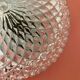 Vintage diamond-tipped glass wall lamp/ceiling lamp