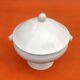 Old tureen White porcelain decorated with oak leaves