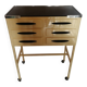 Small console/cabinet serving table from a dental/medical practice from the 1950s.